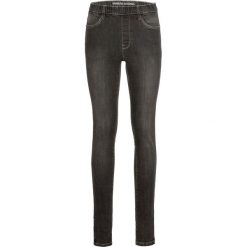Jegginsy z zamkami bonprix czarny denim. Czarne legginsy bonprix, z denimu. Za 79,99 zł.