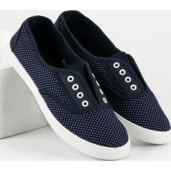 Tenisówki damskie: Wsuwane trampki w grochy MERG