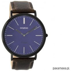 Zegarek OOZOO C8807 brown/blue. Brązowe zegarki męskie Pakamera. Za 289,00 zł.