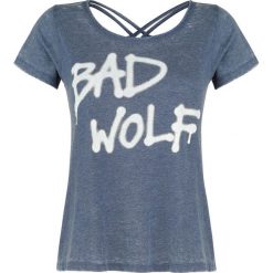 Bluzki damskie: Doctor Who Bad Wolf Koszulka damska odcienie niebieskiego