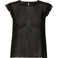 ONLY Damska bluzka Star S / L Chiffon Top Wvn Black (rozmiar 34). Czarne bluzki damskie ONLY, s, bez wzorów, z szyfonu, bez kołnierzyka. W wyprzedaży za 71,00 zł.