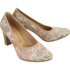 BIOECO BY ARKA BI 5257 789 466 wielokolorowy, czółenka damskie. Czółenka damskie Bioeco by Arka, bez wzorów, ze skóry, bez obcasa, na obcasie. Za 289,90 zł.