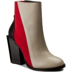 Botki UNITED NUDE - Tetra Hi 101625211646 Mist/Hot Red/Black. Brązowe botki damskie na obcasie marki United Nude, ze skóry. W wyprzedaży za 599,00 zł.