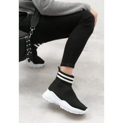 Czarno-Białe Sneakersy Breves. Czarne sneakersy damskie Born2be. Za 79,99 zł.