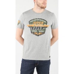 SuperDry Koszulka Szary. Szare podkoszulki męskie Superdry, s, z nadrukiem, z bawełny, z krótkim rękawem. Za 188,95 zł.