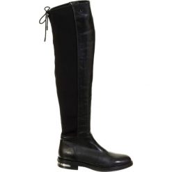 Buty zimowe damskie: Kozaki w kolorze czarnym