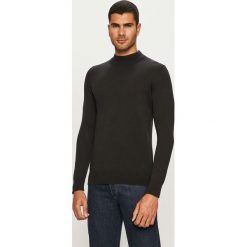 Brave Soul - Sweter. Czarne swetry męskie Brave Soul, s, bez wzorów, z bawełny, z golfem, bez kaptura. W wyprzedaży za 59,90 zł.