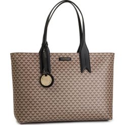 Torebka EMPORIO ARMANI - Y3D099 YFG5A 83941 Ecru/Darkbrown/Blac. Brązowe torebki klasyczne damskie Emporio Armani, bez wzorów, ze skóry ekologicznej, klasyczne, bez dodatków. Za 869,00 zł.