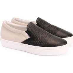 Liviana Conti Sneakersy "Slip-On". Trampki i tenisówki damskie Liviana Conti, ze skóry. Za 249,00 zł.