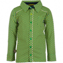 Koszula "Arrows" w kolorze zielono-czarno-żółtym. Zielone koszule chłopięce marki 4FunkyFlavours Kids, z klasycznym kołnierzykiem. W wyprzedaży za 102,95 zł.