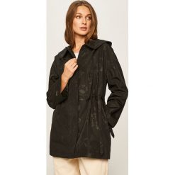 Desigual Sport - Kurtka. Czarne płaszcze damskie Desigual Sport, s, bez wzorów, z poliesteru, długie, z kapturem. Za 399,90 zł.