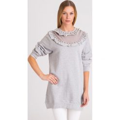 SZARA BLUZA MAXI TWINSET. Szare bluzy damskie Twinset, s, z aplikacjami, bez rękawów, bez kaptura. Za 349,50 zł.