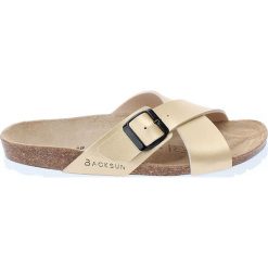 Buty damskie: Klapki w kolorze złotym