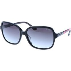 Okulary przeciwsłoneczne "GU7382" w kolorze czarno-czerwonym. Czerwone okulary przeciwsłoneczne damskie marki Hugo Boss, Valentino, Guess, wakacyjne. W wyprzedaży za 169,95 zł.