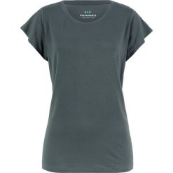 Shirt z lyocellu, zrównoważony produkt bonprix antracytowy. Szare koszulki damskie bonprix, bez wzorów, z lyocellu, bez kołnierzyka, bez rękawów. Za 32,99 zł.