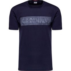 T-shirt C.P. COMPANY JERSEY MAKO. Niebieskie t-shirty męskie CP Company, s, bez wzorów, z bawełny, z okrągłym kołnierzem. Za 460,00 zł.