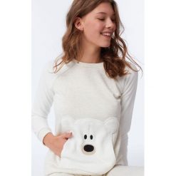 Etam - Bluza piżamowa 650162683. Brązowe piżamy damskie marki Etam, s, z elastanu. W wyprzedaży za 99,90 zł.