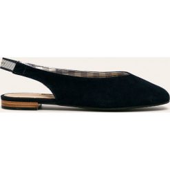 Gant - Baleriny skórzane Bellplace. Niebieskie baleriny damskie GANT, bez wzorów, ze skóry, bez obcasa, na obcasie. Za 399,90 zł.