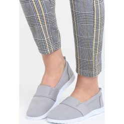 Trampki damskie slip on: Szare Slip On In The World