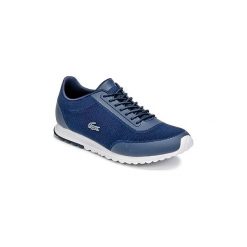 Buty Lacoste HELAINE RUNNER 116 3. Niebieskie trampki i tenisówki damskie marki Lacoste, bez wzorów, bez zapięcia. Za 367,20 zł.