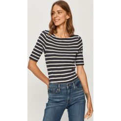 Marc O'Polo - T-shirt. Niebieskie bluzki damskie Marc O'Polo, s, bez wzorów, z bawełny, polo. Za 219,90 zł.