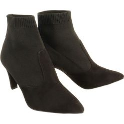 TAMARIS 25094-31 black/navy, botki damskie. Niebieskie botki damskie Tamaris, na wysokim obcasie, na obcasie, bez zapięcia. Za 229,90 zł.