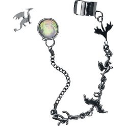 Kolczyki damskie: Blackheart Flying Dragons Kolczyki – Earpin standard