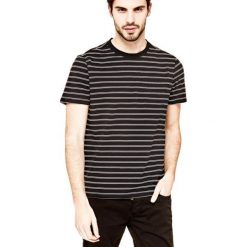 T-shirty męskie z nadrukiem: T-Shirt Z Nadrukiem W Paski