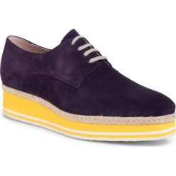Espadryle GINO ROSSI - Ida DPH267-V64-0685-1600-0 49. Fioletowe espadryle damskie Gino Rossi, bez wzorów, ze skóry, bez obcasa, na obcasie, bez zapięcia. W wyprzedaży za 299,00 zł.