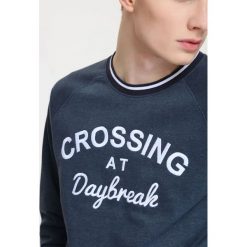 BLUZA NIEROZPINANA MĘSKA LUŹNA, REGLAN. Szare bluzy męskie Top Secret, m, z aplikacjami, z jeansu, klasyczne, z klasycznym kołnierzykiem, bez rękawów, bez kaptura. W wyprzedaży za 59,99 zł.