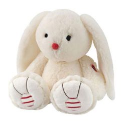 Przytulanki i maskotki: Przytulanka „Królik” w kolorze białym – (W)31 cm