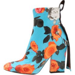 Botki damskie: MSGM LOGO Botki na obcasie black/orange/turqouise