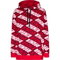 Bluza z kapturem BOGNER SAMIA1. Czerwone bluzy damskie Bogner, z aplikacjami, z bawełny. Za 1320,00 zł.