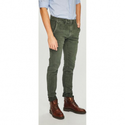 Pepe Jeans - Spodnie James. Szare chinosy męskie Pepe Jeans, z bawełny. Za 379,90 zł.