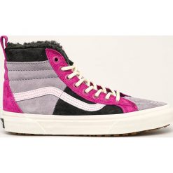 Vans - Trampki skórzane. Fioletowe trampki i tenisówki damskie Vans, bez wzorów, ze skóry, na sznurówki. W wyprzedaży za 349,90 zł.