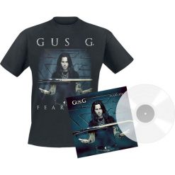 Gus G. Fearless LP + T-Shirt przezroczysty. Czarne t-shirty męskie marki Gus G., l, z bawełny. Za 129,90 zł.