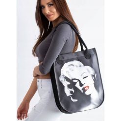 Torebka shopper bag Lorenti City Antracyt Monroe - Szary. Szare torby damskie na zakupy LORENTI, bez wzorów, bez dodatków. Za 89,99 zł.