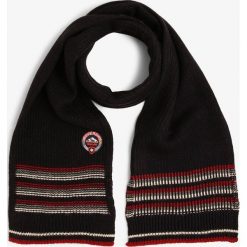 Superdry - Szalik męski, niebieski. Niebieskie szaliki męskie Superdry, z aplikacjami. Za 139,95 zł.
