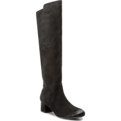 Kozaki JANA - 8-25505-29 Black 001. Czarne kozaki damskie marki Jana, ze skóry ekologicznej, bez obcasa, na obcasie, bez zapięcia. W wyprzedaży za 259,00 zł.
