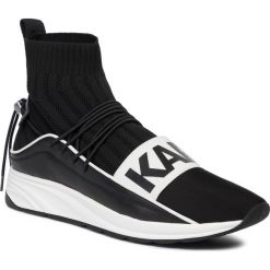 Sneakersy KARL LAGERFELD - KL51160 Black Lthr/Textile w White. Czarne sneakersy męskie KARL LAGERFELD, bez zapięcia. W wyprzedaży za 579,00 zł.