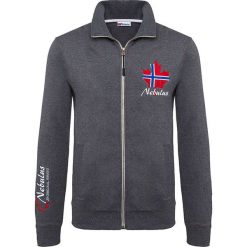 Golfy męskie: Sweter rozpinany „Visby” w kolorze granatowym
