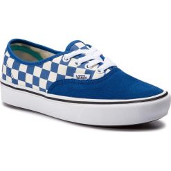 Tenisówki VANS - Comfycush Authent VN0A3WM7VNA1 (Checker) Lapis Blue/True. Niebieskie półbuty damskie Vans, bez wzorów, ze skóry, bez zapięcia. W wyprzedaży za 219,00 zł.