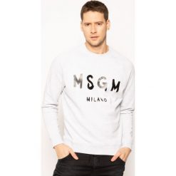 Bluza MSGM 2840MM104 207097. Szare bluzy męskie MSGM, m, bez wzorów, z bawełny, bez kołnierzyka, bez rękawów, bez kaptura. W wyprzedaży za 419,00 zł.