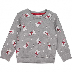 Bluza "Rein" w kolorze szarym. Szare bluzy niemowlęce Name it Kids, z bawełny. W wyprzedaży za 35,95 zł.
