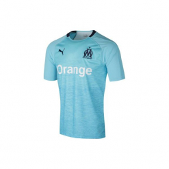Koszulka krótki rękaw do piłki nożnej OM. Niebieskie t-shirty damskie Puma, m. Za 399,99 zł.