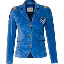 Marynarka AERONAUTICA MILITARE. Czarne marynarki damskie Aeronautica Militare, bez wzorów, z weluru. Za 1100,00 zł.