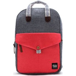 Plecak w kolorze szaro-czerwonym - 27 x 40 x 12 cm. Czerwone plecaki męskie marki G.ride, z tkaniny. W wyprzedaży za 108,95 zł.