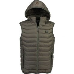 Geographical Norway kamizelka męska Warmup XL ciemnoniebieska. Niebieskie płaszcze męskie Geographical Norway, xl, bez wzorów, bez kaptura. Za 439,00 zł.