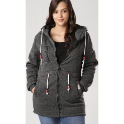 Czarna Bluza Mapeia. Czarne bluzy damskie Born2be, xl, bez wzorów, bez rękawów, bez kaptura. Za 119,99 zł.