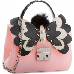 Torebka FURLA - Candy Melita 961712 B BQA5 J63 Rosa Chiaro/Onyx. Czerwone torebki klasyczne damskie marki Furla, z tworzywa sztucznego. W wyprzedaży za 809,00 zł.